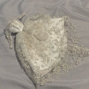 Barbie Doll Wedding Day Dress Gown 1997 Reproduction White Glitter Sparkle Bride